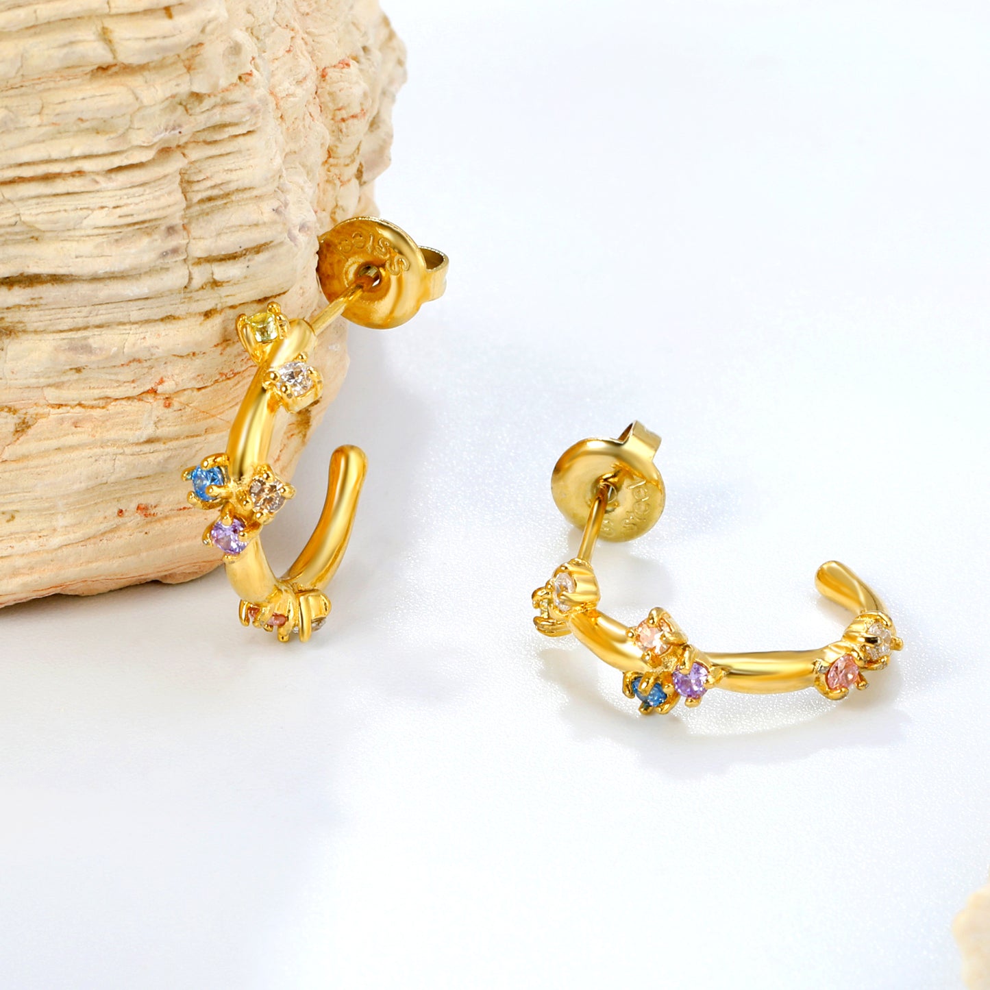 Pendientes Flor Celeste