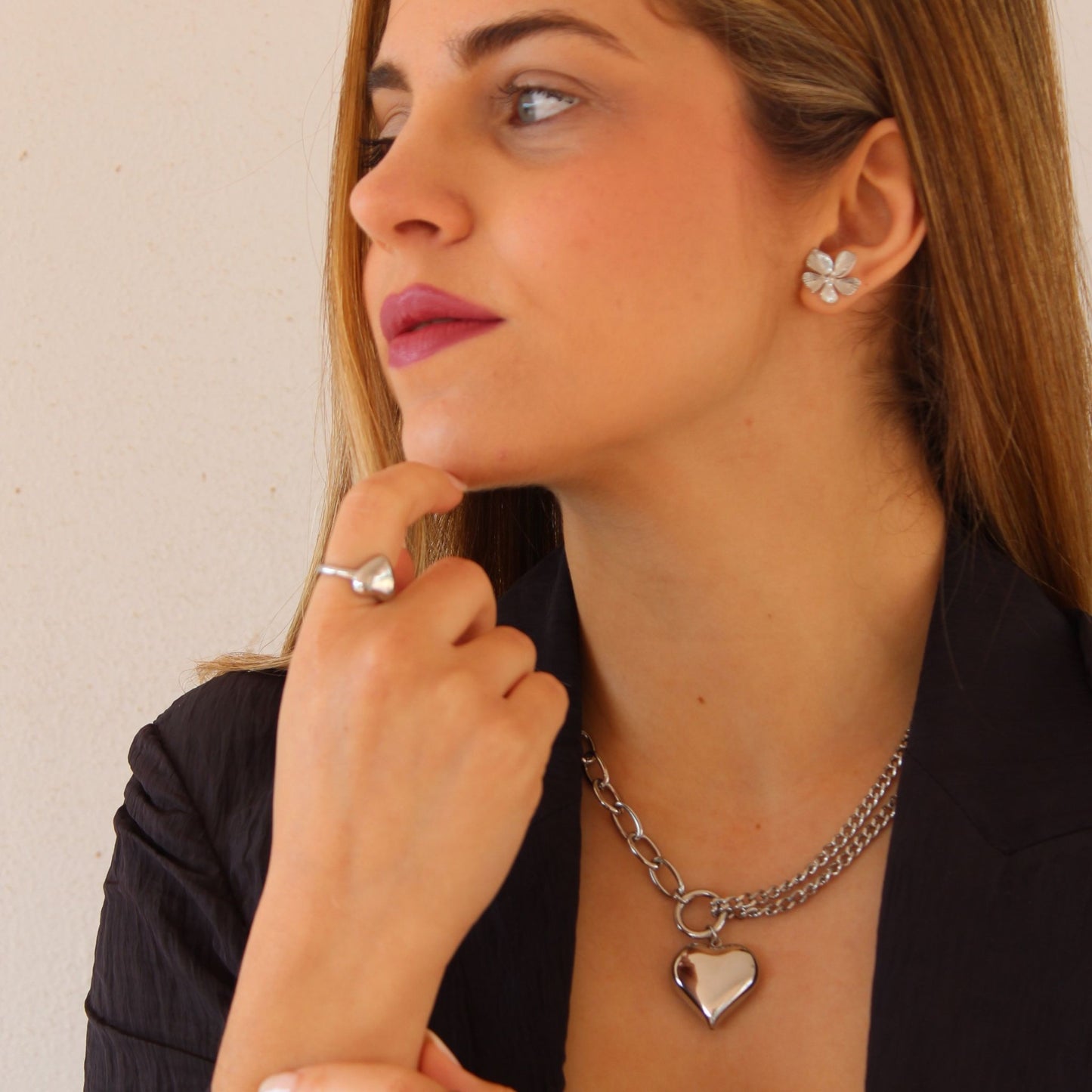 Pendientes Azalea Plata