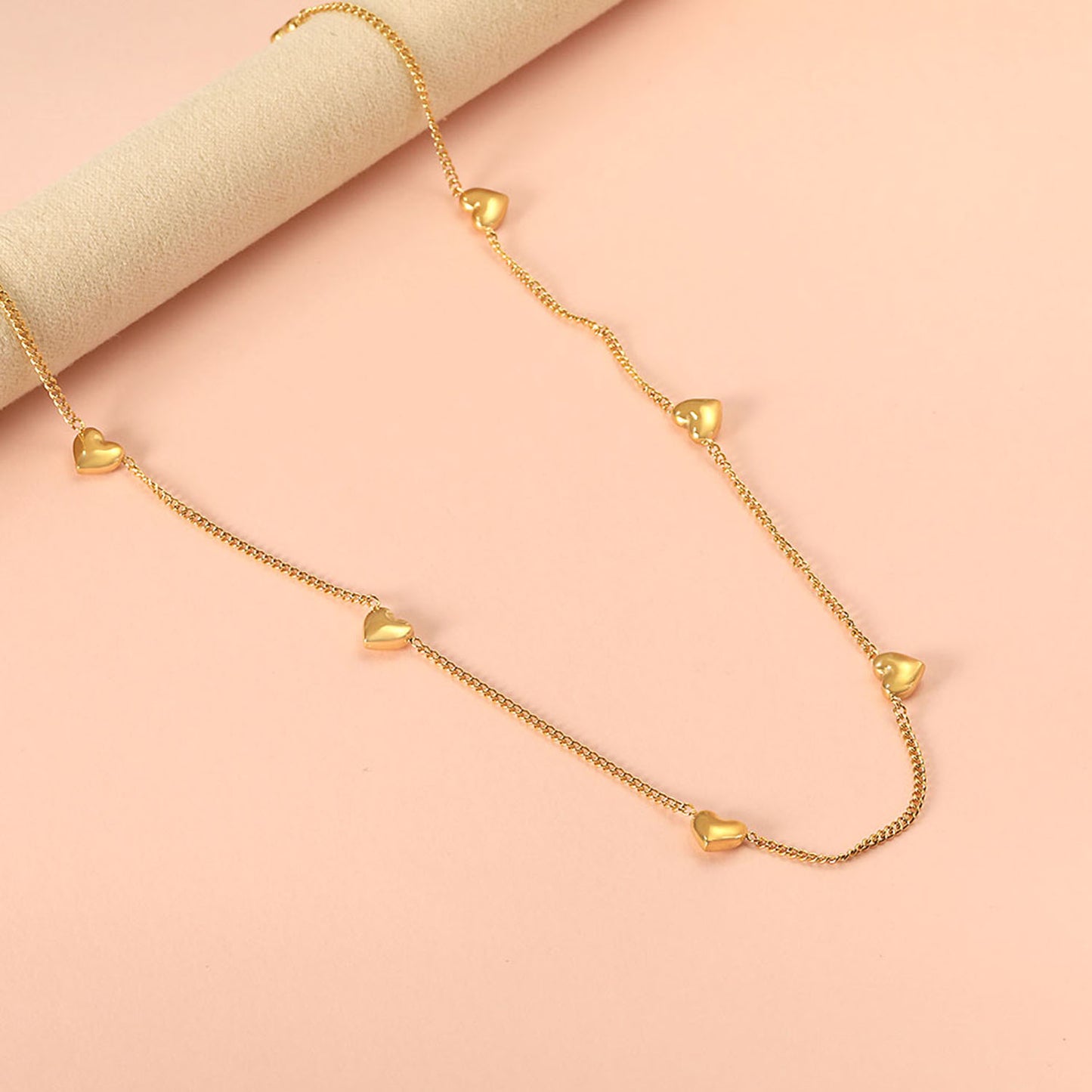 Collar Corazón Marea Oro