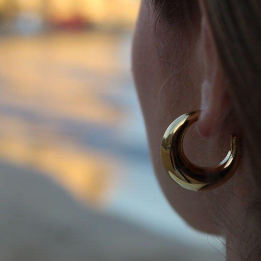 Pendientes Moon Oro