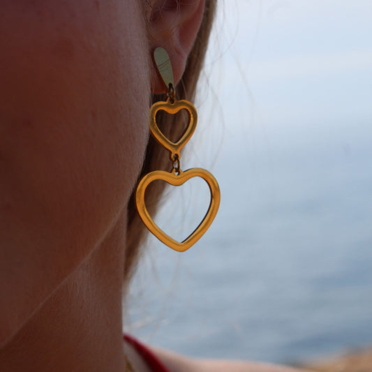 Pendientes Love Oro